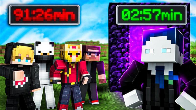 Thumbnail: DER DÄMLICHSTE MINECRAFT SPEEDRUN ALLER ZEITEN...