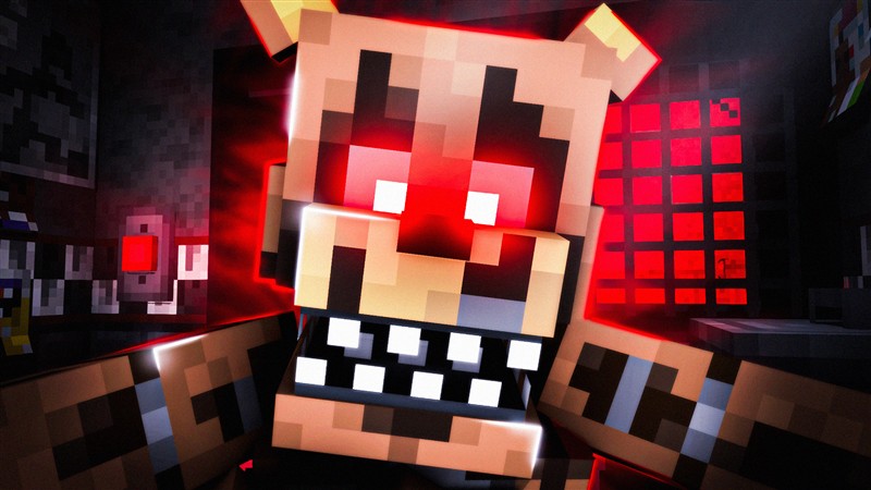 Thumbnail: ÜBERLEBEN WIR DIE HORROR PIZZERIA IN MINECRAFT?